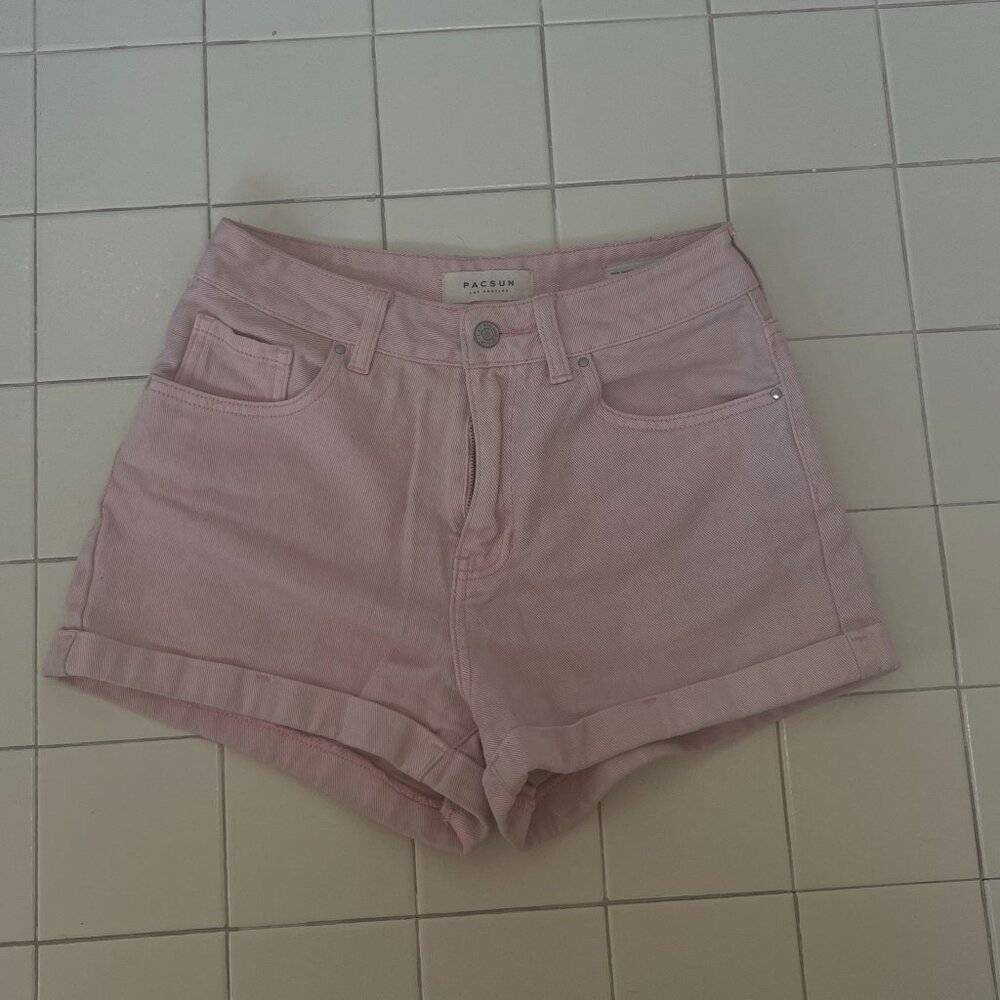 PacSun Light Pink Mom Shorts